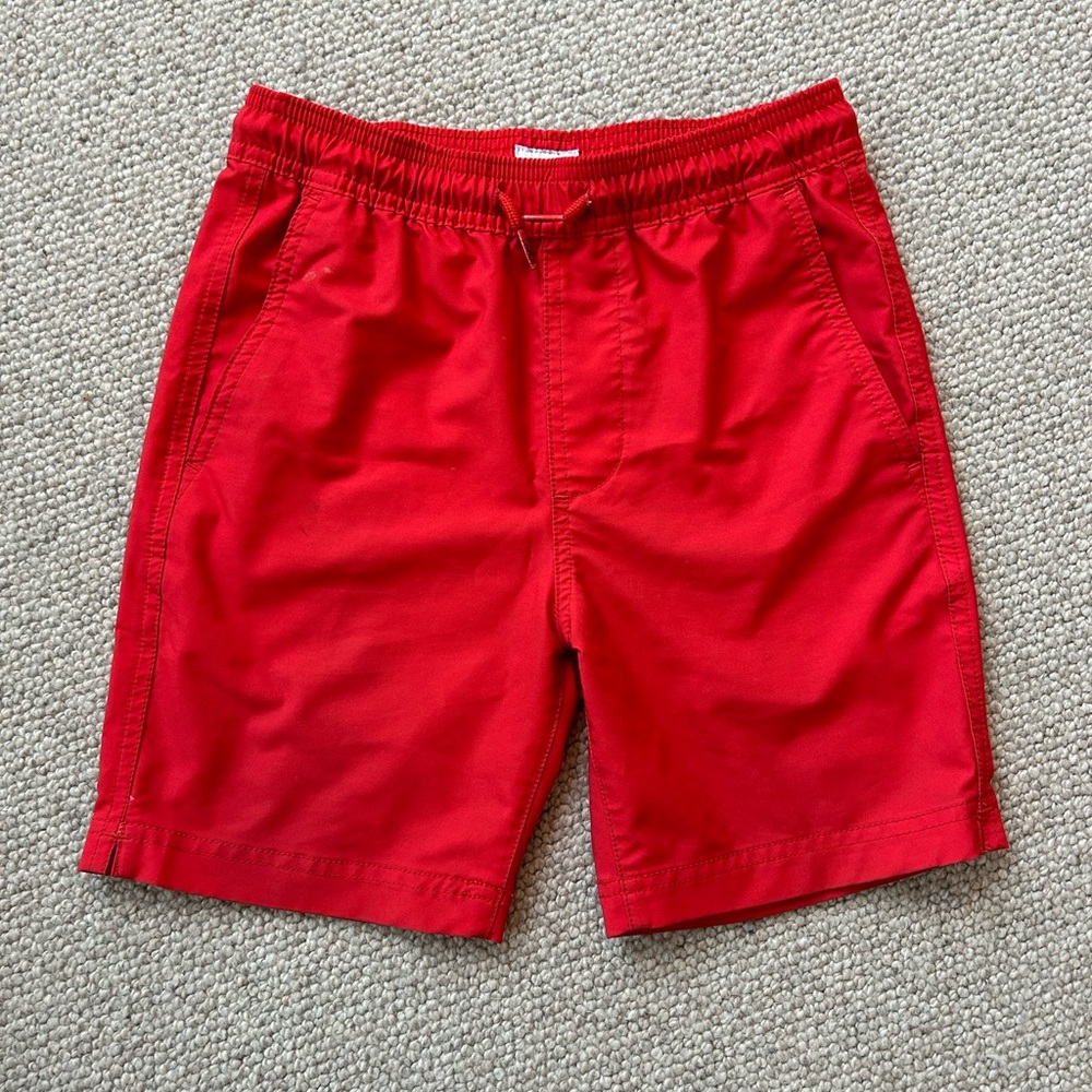 Red Casual Shorts